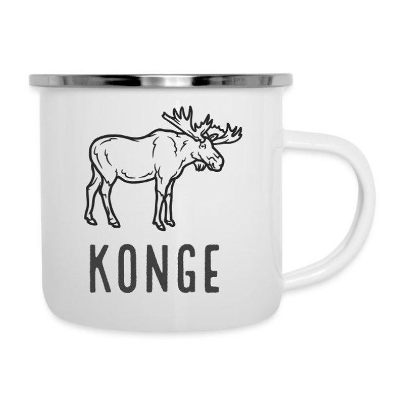 Emaljekopp med friluftsliv motiver