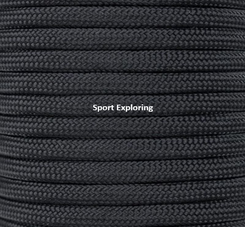 Paracord 550 svart 30 meter