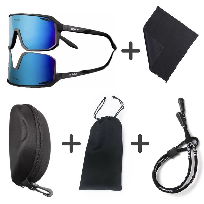 Raske Solbriller - sorte og blå