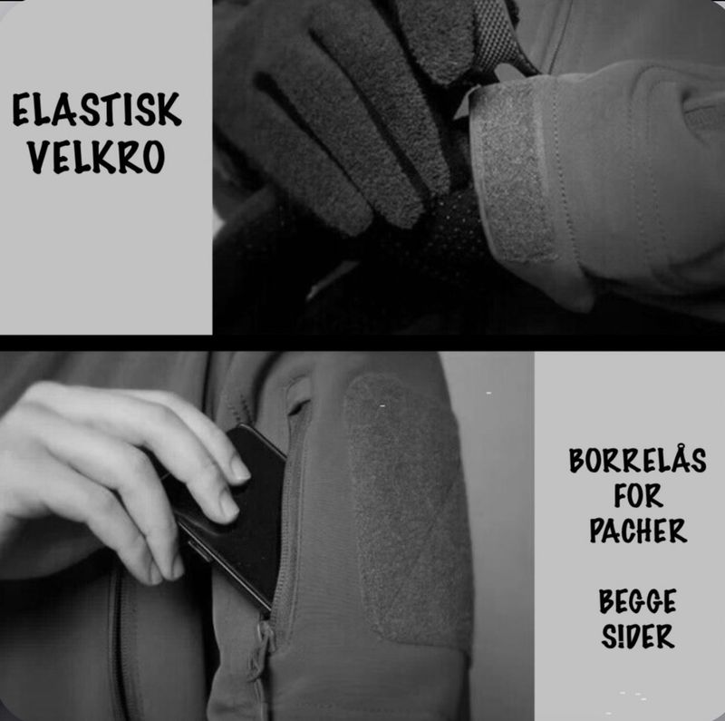 Taktisk Softshell jakke - mørk grå