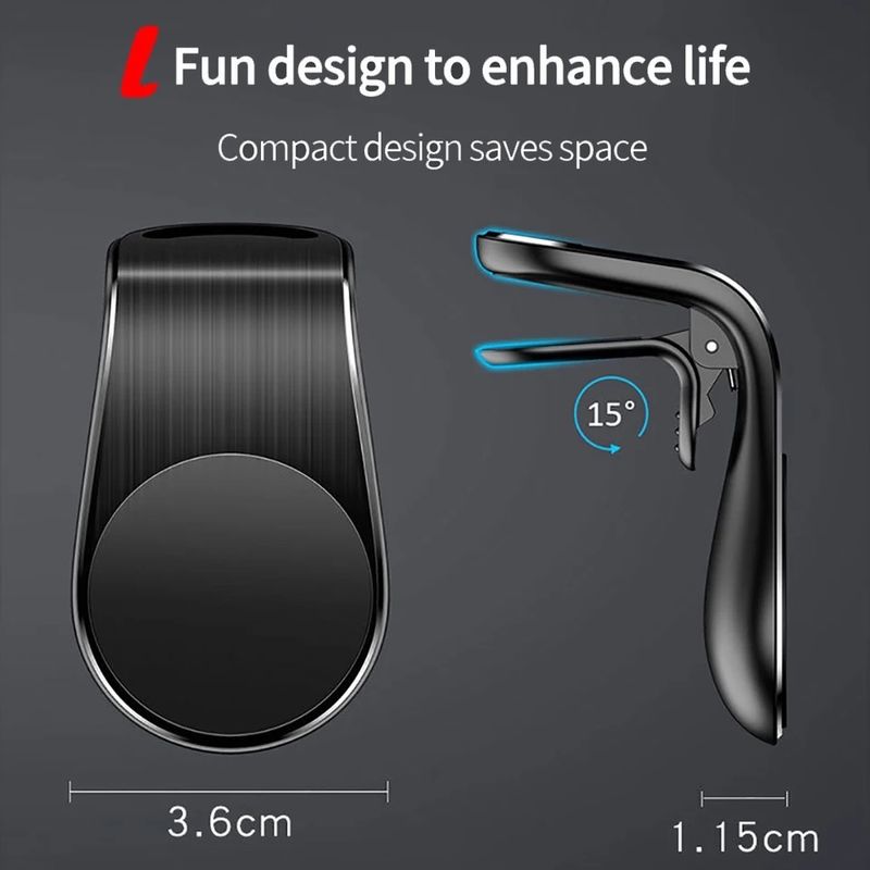 Mobilholder til bil - magnetisk