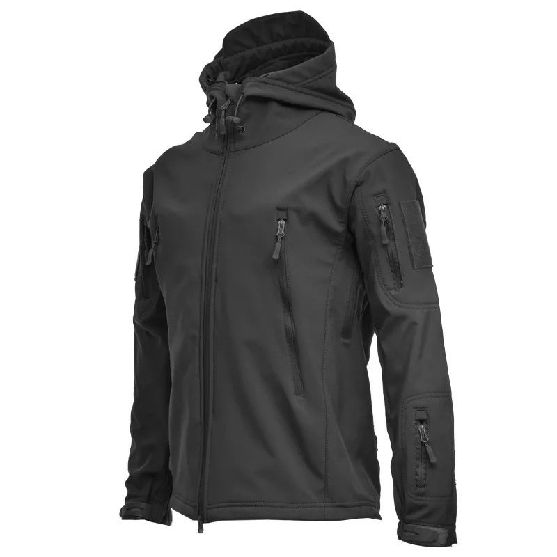 Taktisk Softshell jakke - svart